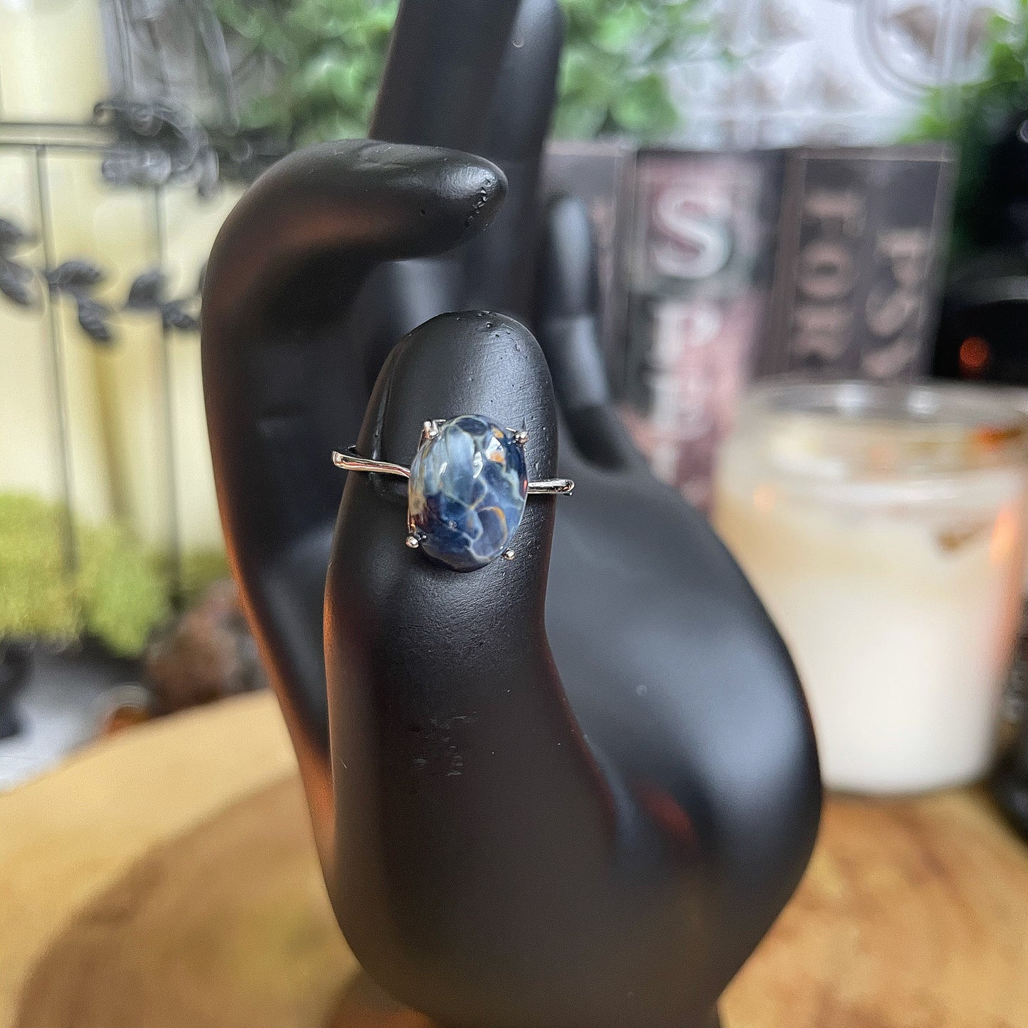 Blue Kyanite Adjustable Ring