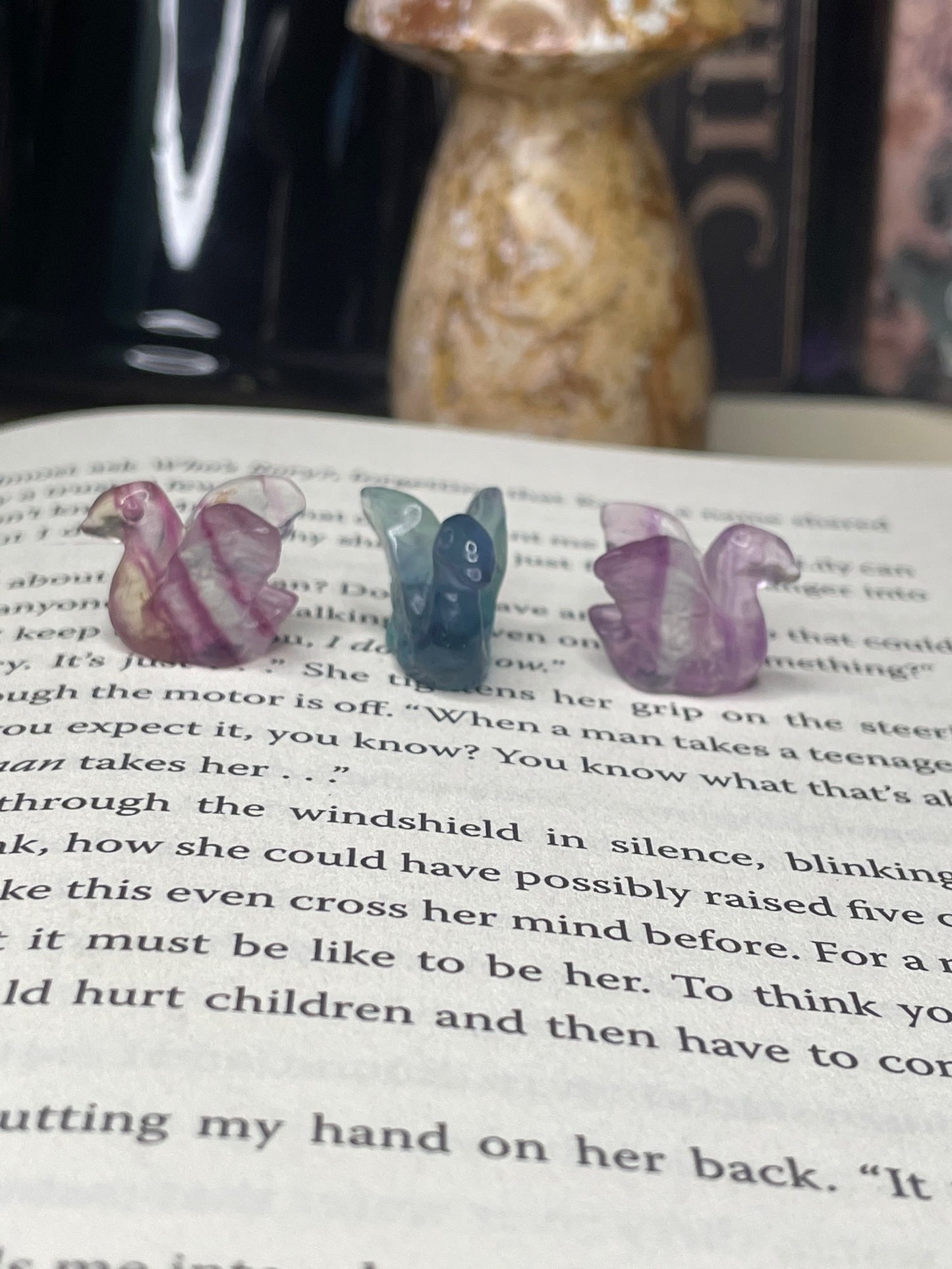 Mini Fluorite Swan