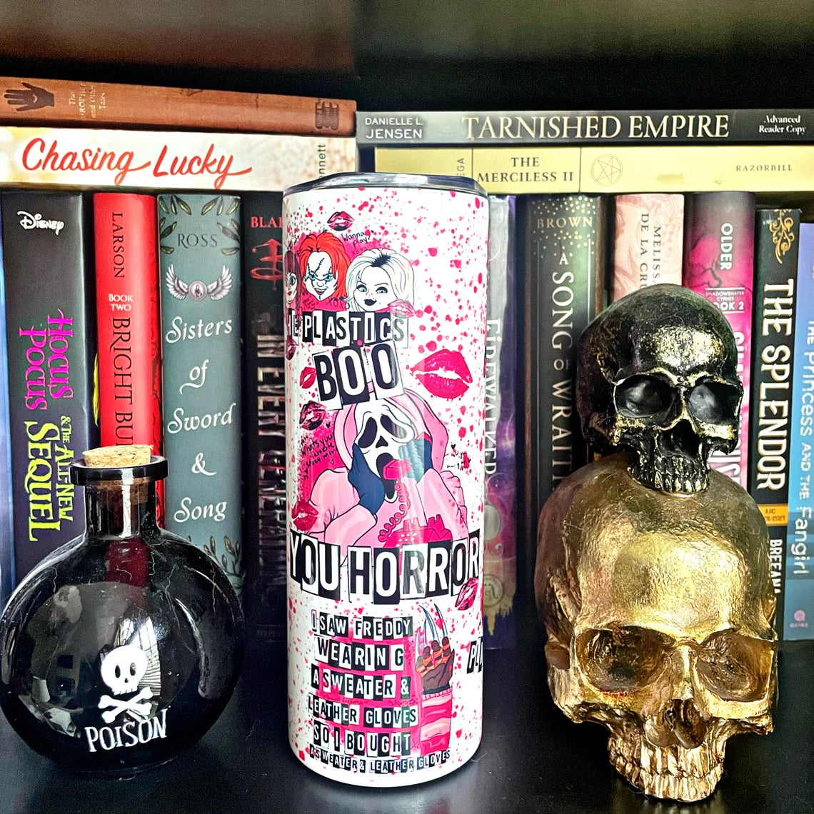 Boo You! Horror Villain 20 oz Skinny Tumbler