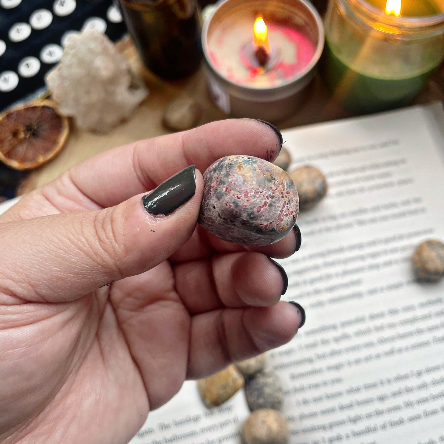 Leopard Jasper Tumble