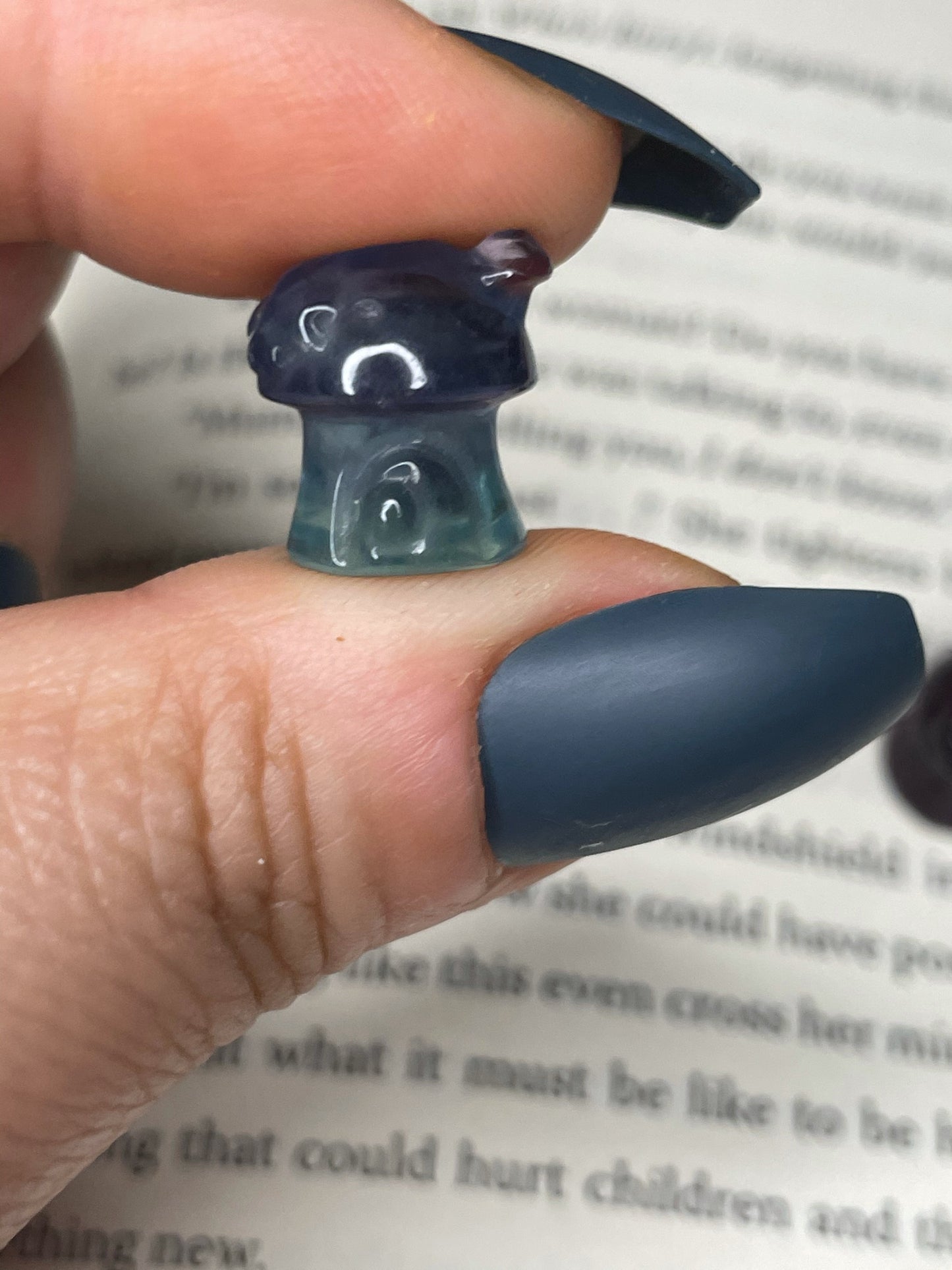 Mini Fluorite Mushroom House