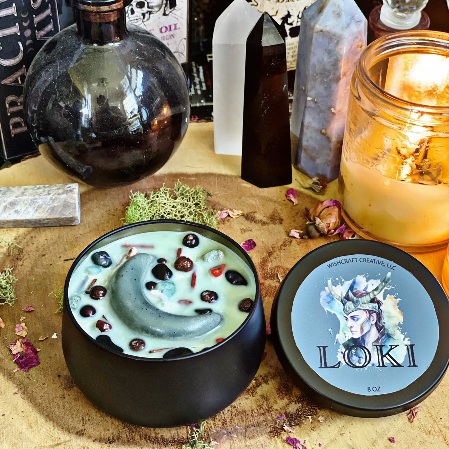 Loki Deity Candle
