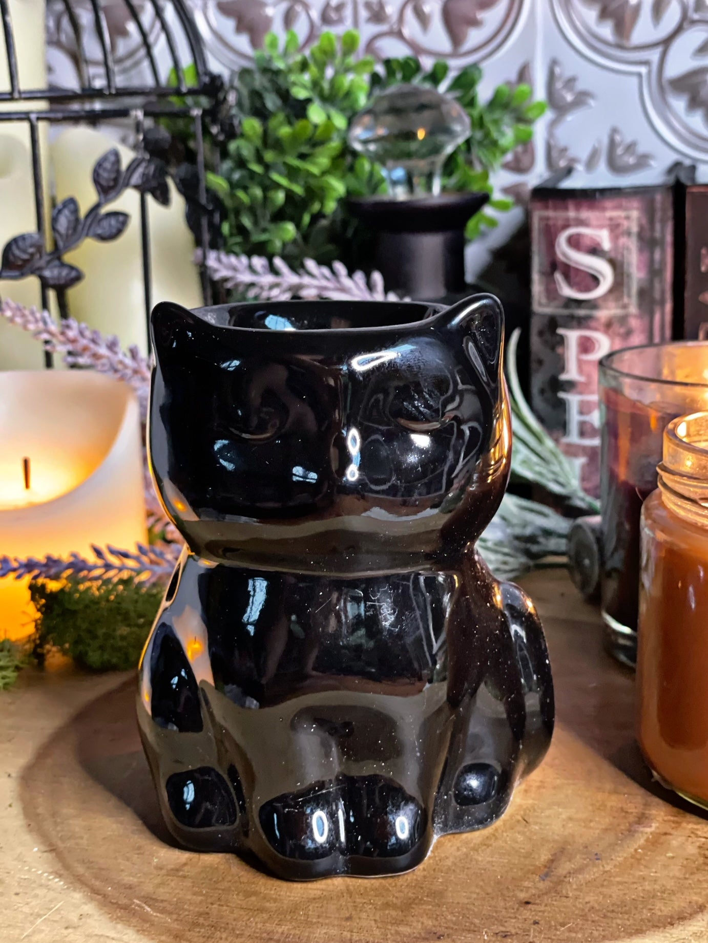 Black Cat Oil/Wax Melt Burner