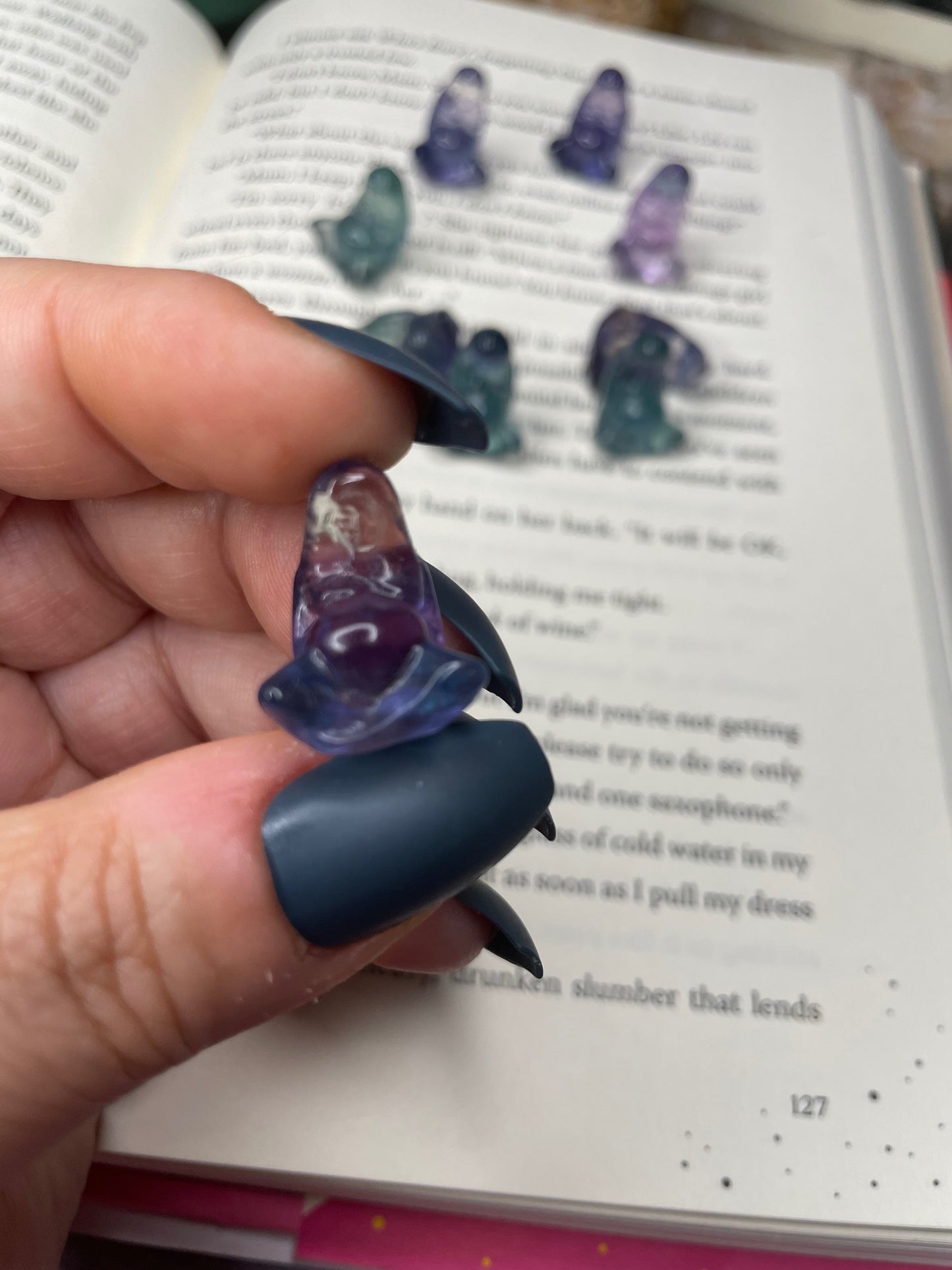 Mini Gaia Fluorite Carving
