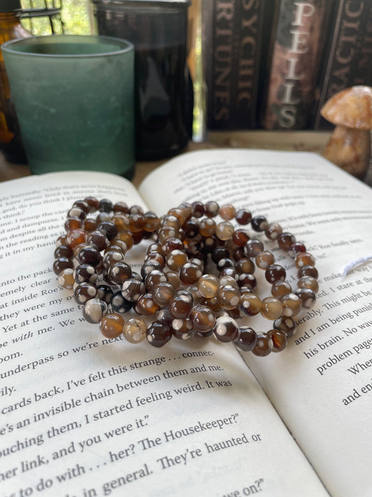 Coffee Orca Agate Bracelet