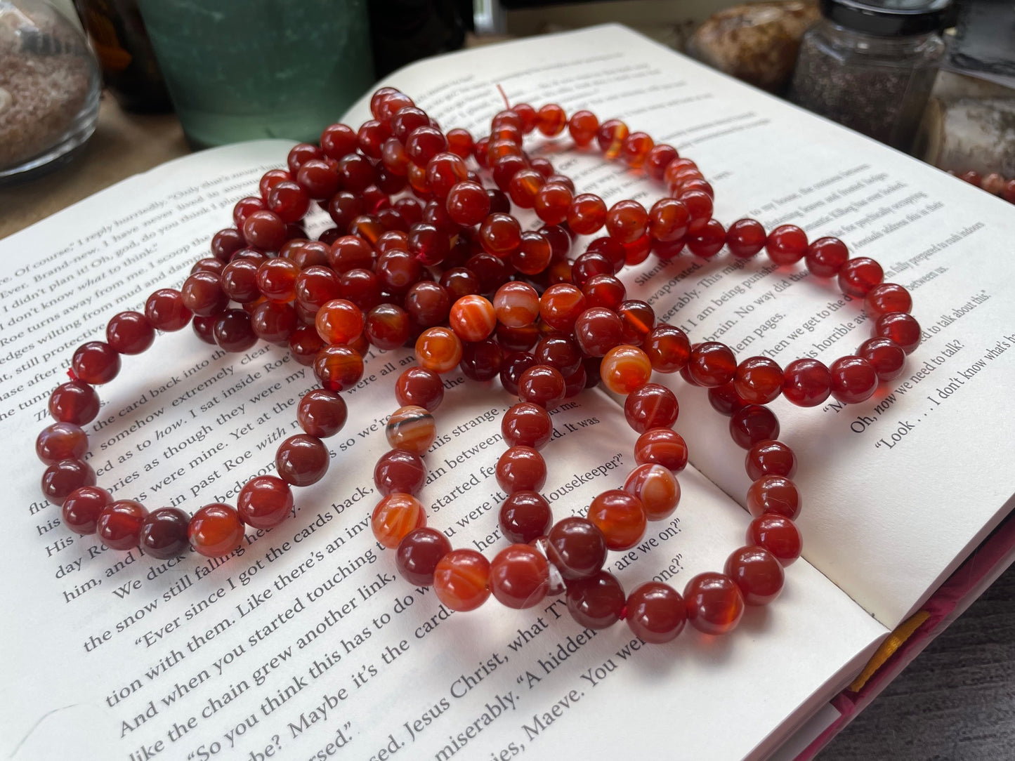 10 mm Carnelian Bracelet