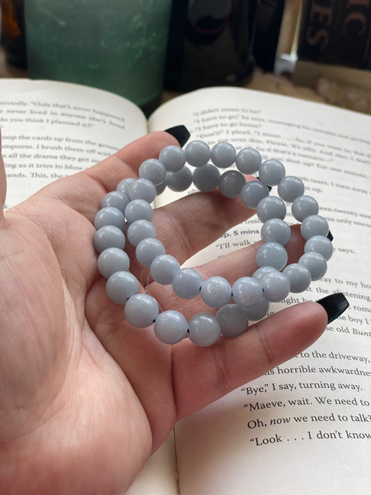 Angelite 8mm Bracelet