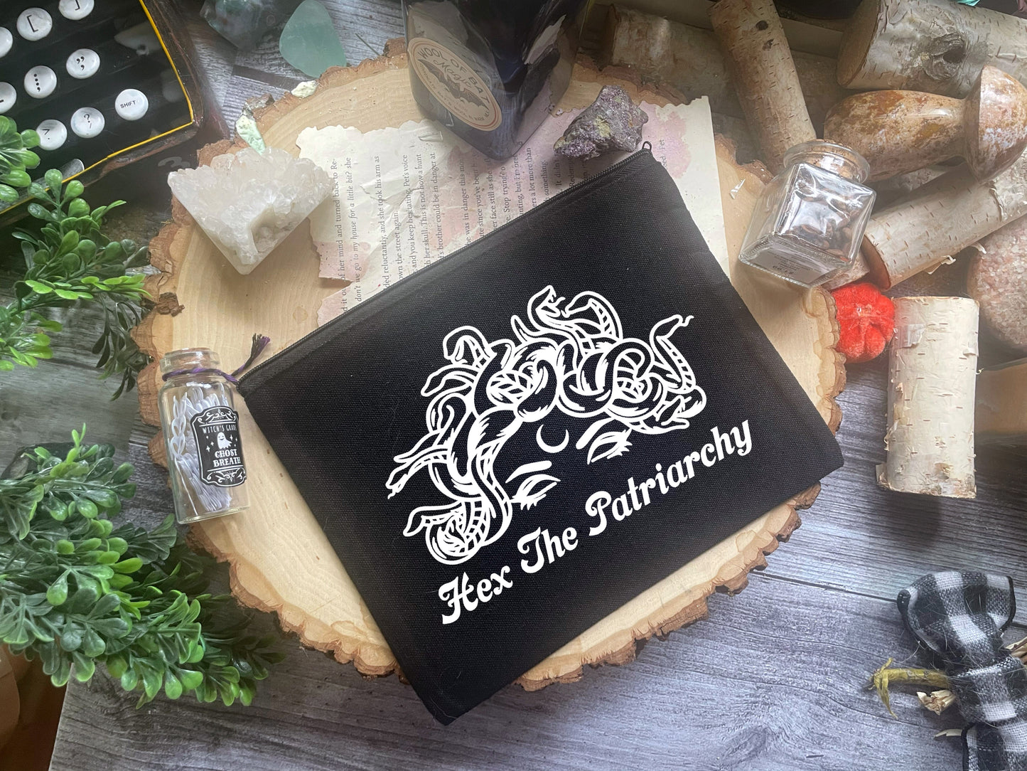 Medusa Hex the Patriarchy Cosmetic Bag