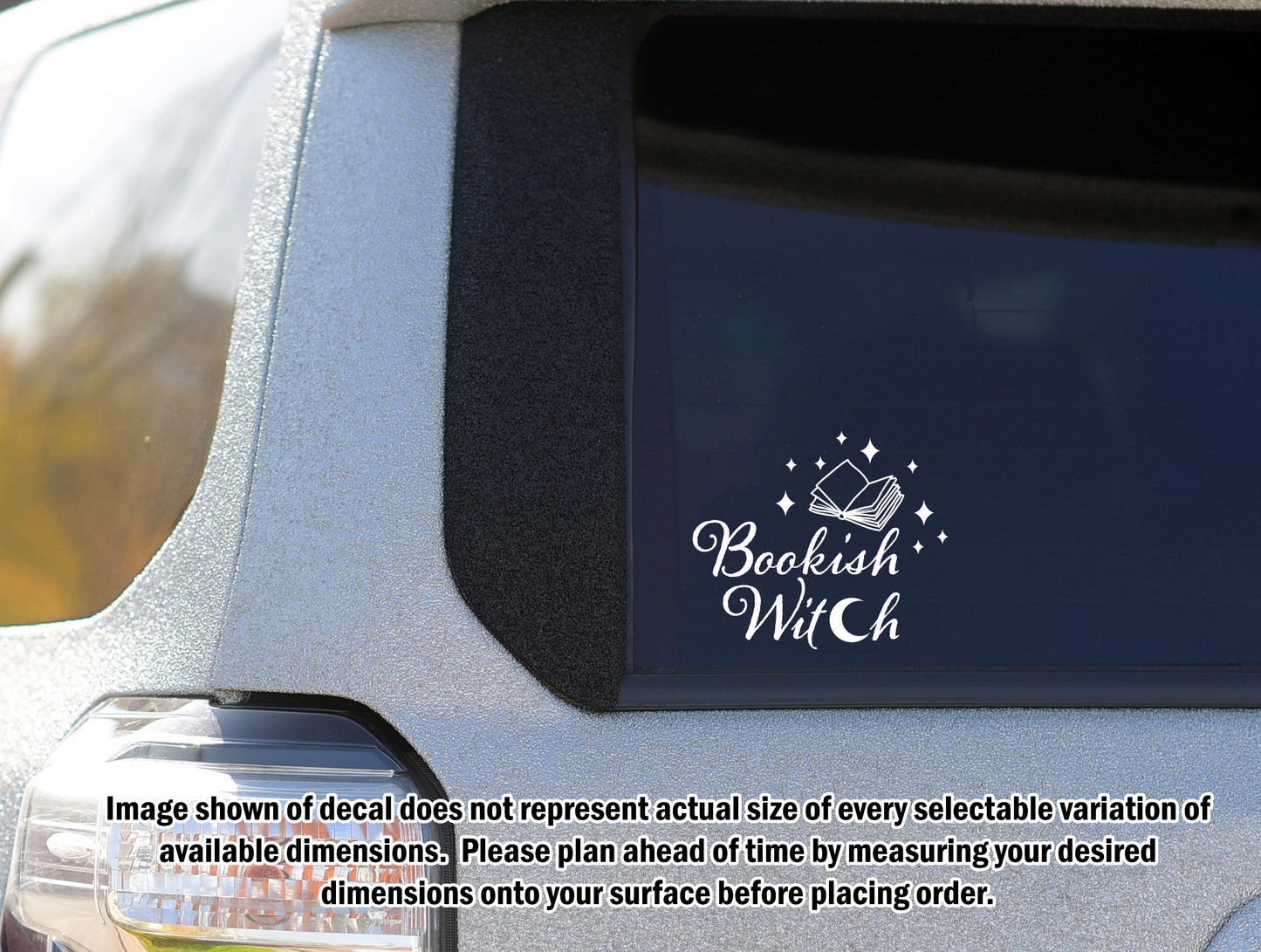 Bookish Witch Permanent Vinyl Decal