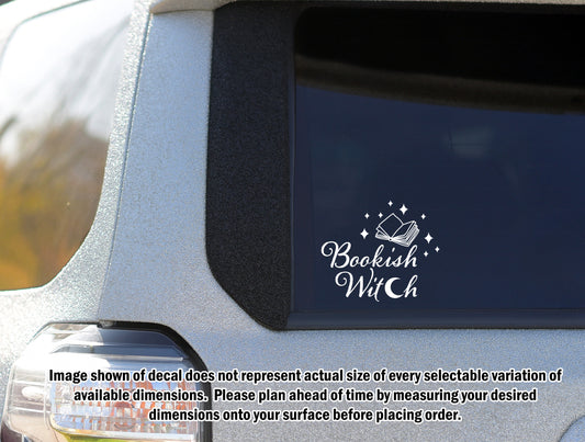Bookish Witch Permanent Vinyl Decal