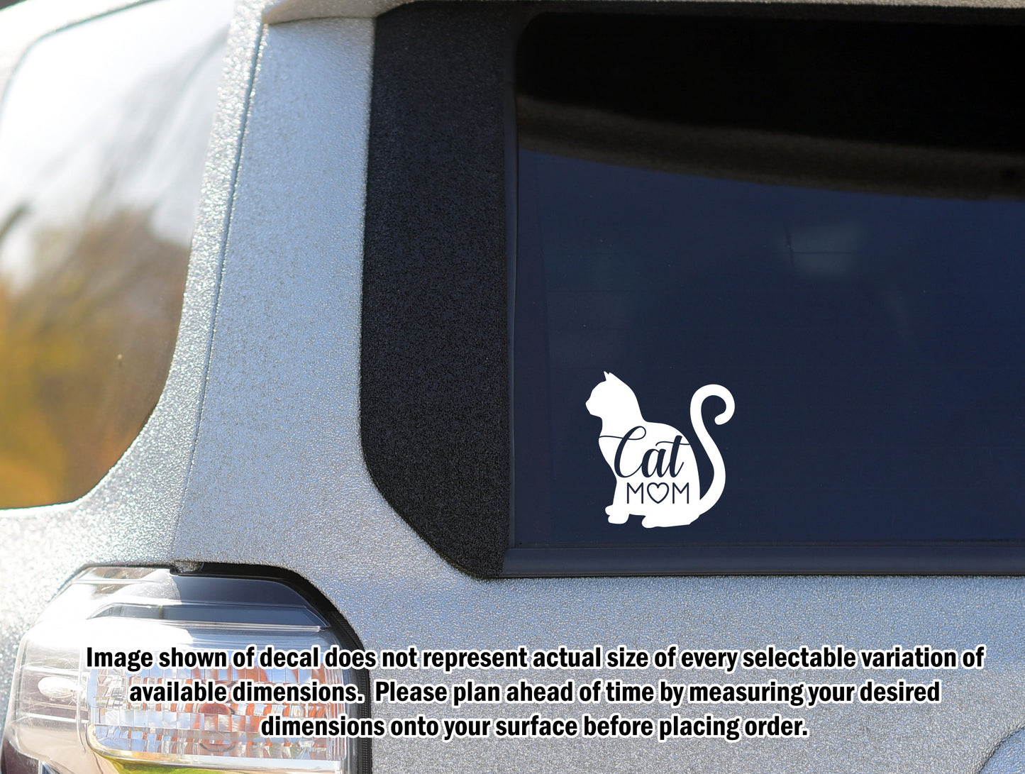 Cat Mom Permanent Vinyl Decal