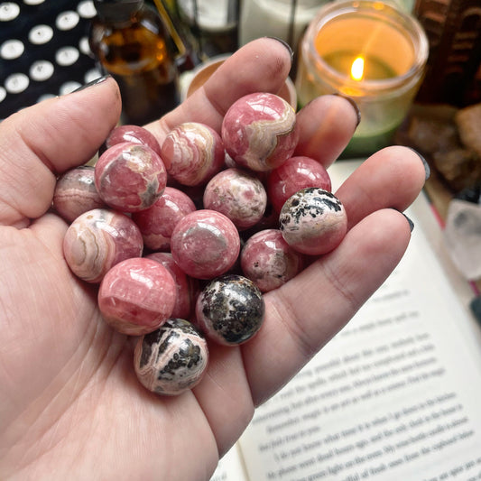 Mini Rhodochrosite Sphere