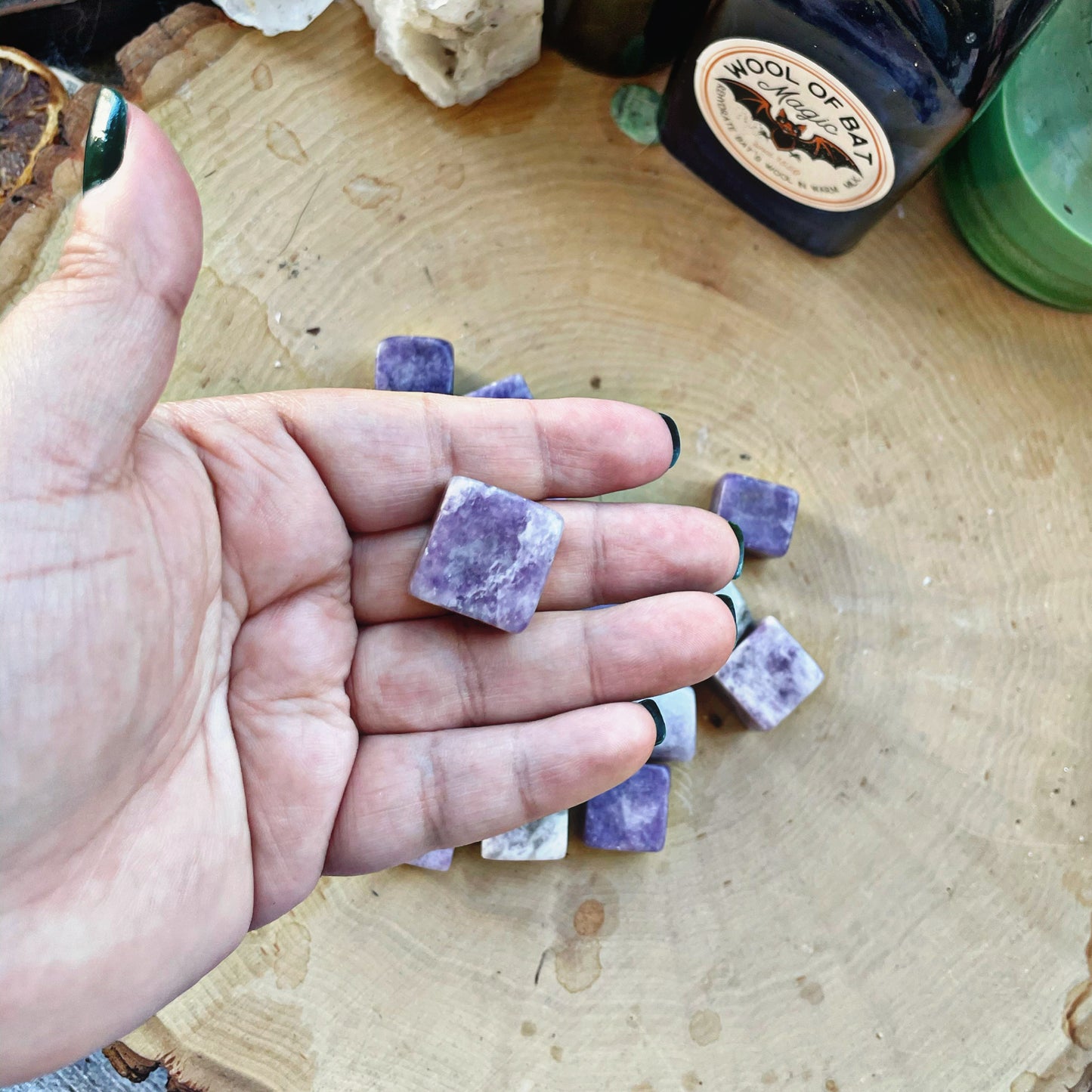 Lepidolite Cube