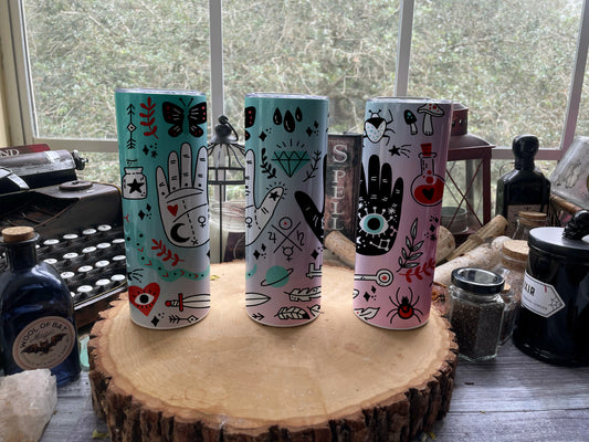 Pastel Evil Eye 20 oz Skinny Tumbler