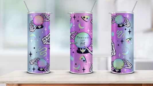 Manifest That Shit! 20 oz Skinny Tumbler